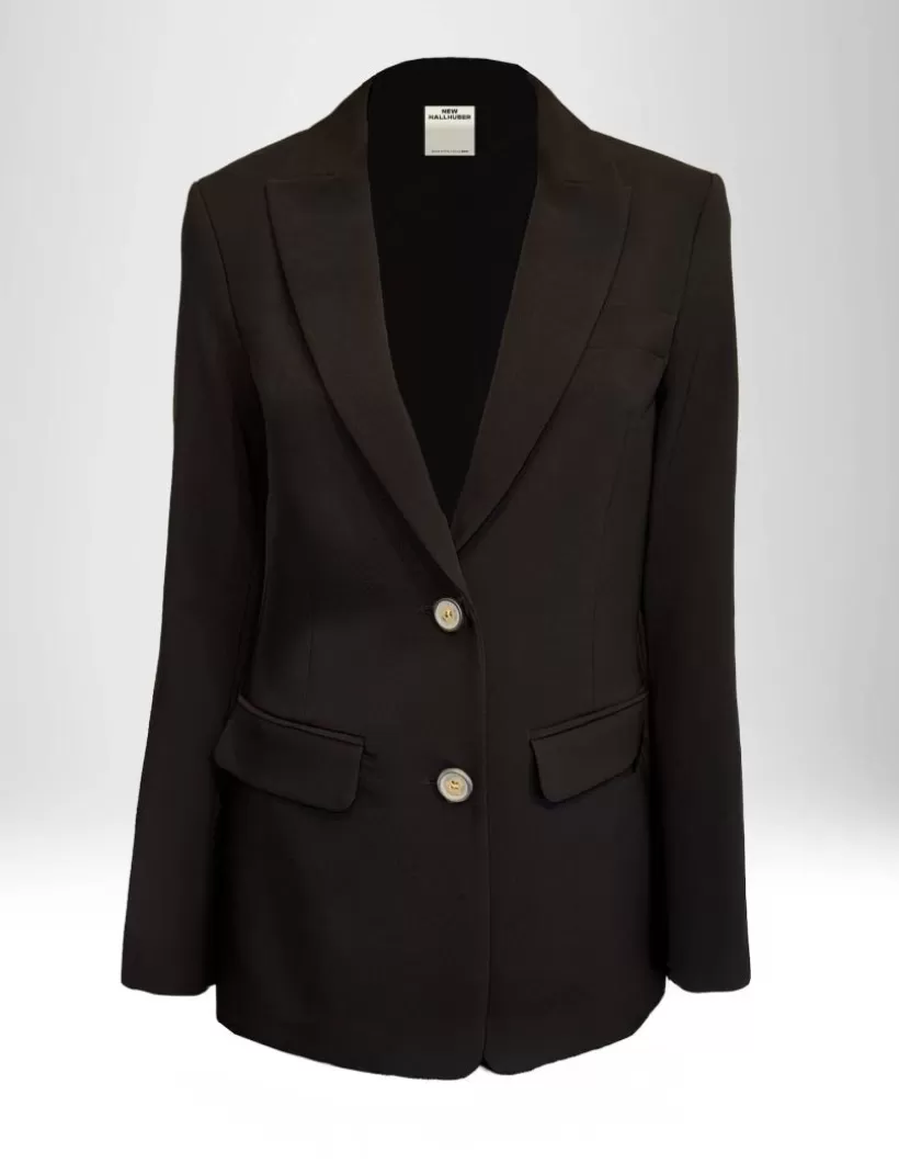 Anzüge-New Hallhuber GABARDINA BI-STRETCH EINREIHIGER BLAZER schwarz