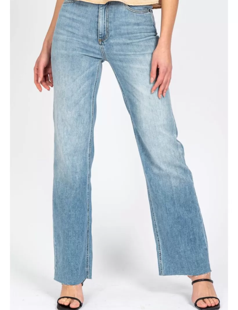 Jeans-New Hallhuber MILLIE - Vintage Ispired Jeans, With A Slightly Wide Leg In Stretch Cotton himmelblau