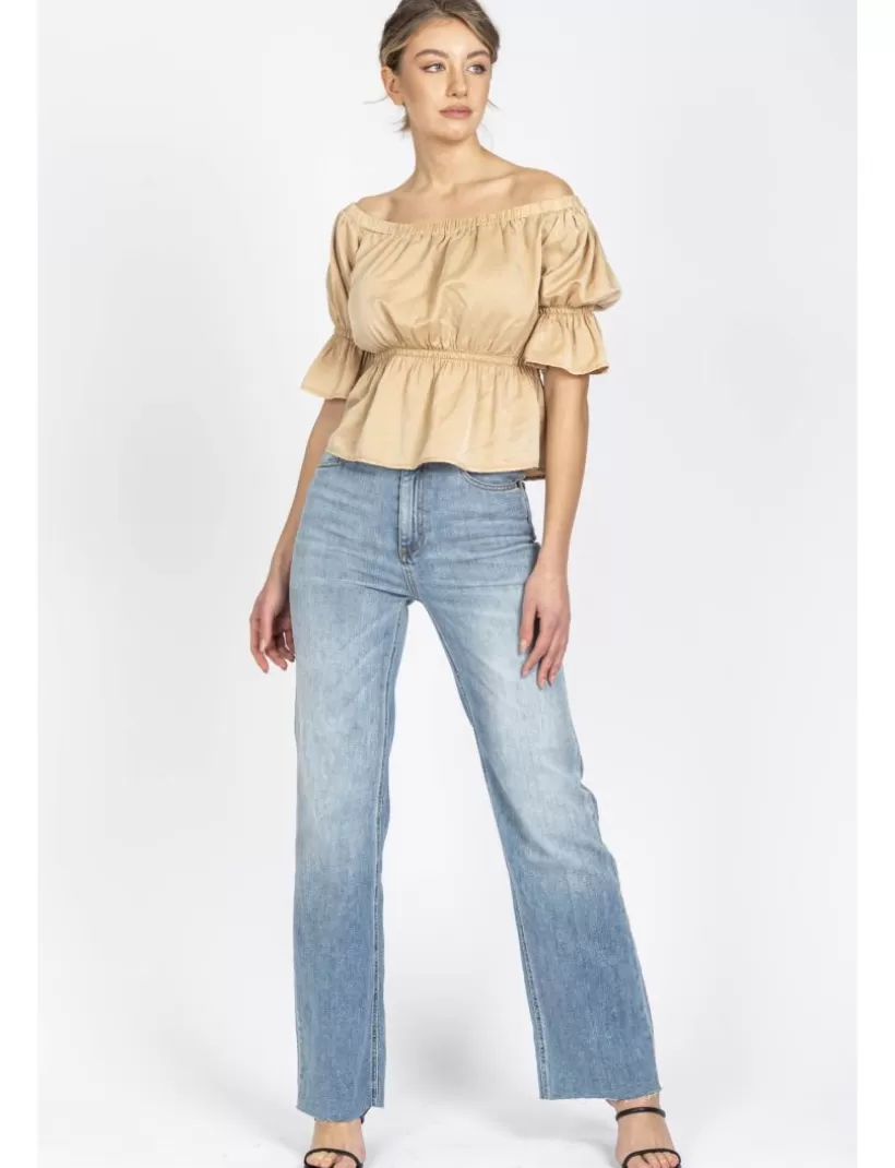 Jeans-New Hallhuber MILLIE - Vintage Ispired Jeans, With A Slightly Wide Leg In Stretch Cotton himmelblau